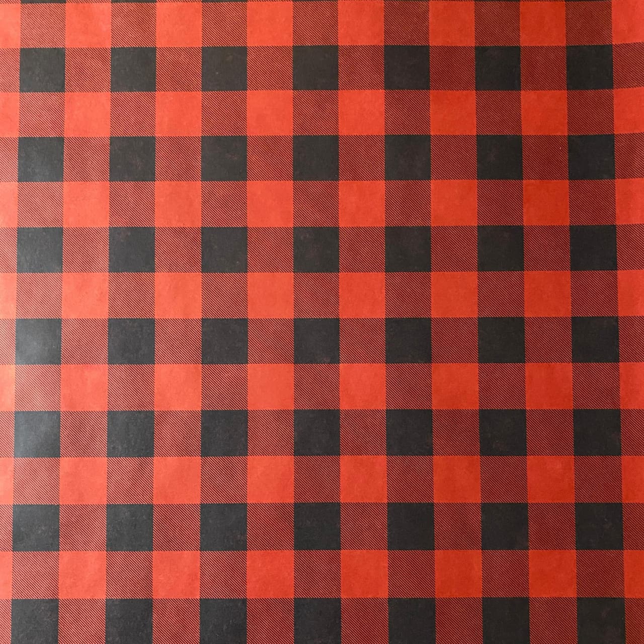 Red & Black Buffalo Check Kraft Premium Gift Wrap by Celebrate It™